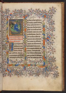 Libro de horas, Add MS 32454 f.9r, Francia de French School