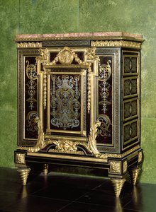 Gabinete Boulle, monturas de bronce dorado, finales del siglo XVII con alteraciones posteriores