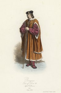 Traje burgués, reinado de Luis XII de Francia de French School