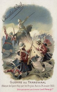 Tropas británicas atacando Spion Kop en la noche del 24 de enero de 1900