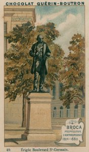 Broca, Profesor de Antropología, 1824-1880, Erigida en Boulevard St-Germain de French School