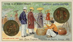 Centavo de bronce de una piastra, Indochina francesa de French School