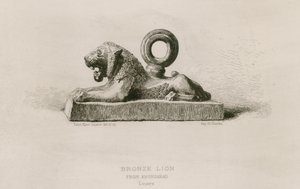 León de bronce, de Khorsabad, Louvre de French School