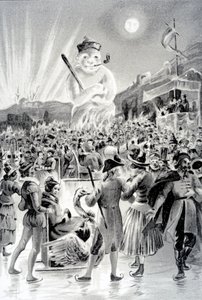 Budapest, ilustración de El Hombre de Nieve por George Sand, 1887 de French School