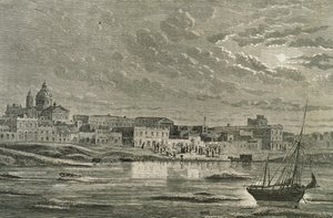Buenos Aires en la década de 1860 (grabado) de French School