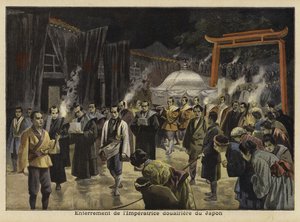 Entierro de la Emperatriz Viuda de Japón, 1897 de French School
