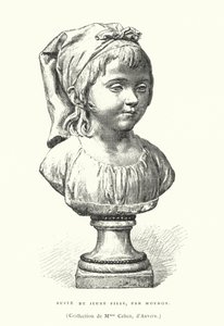Busto de una joven, por el escultor francés Jean-Antoine Houdon, finales del siglo XVIII o principios del XIX de French School