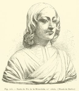 Busto de Pico de la Mirandola, siglo XV, Museo de Berlín