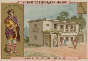 Casa y trajes bizantinos de French School