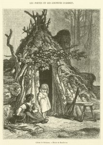 Cabaña de leñador de French School
