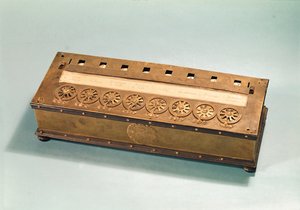 Máquina de calcular inventada por Blaise Pascal (1623-62) de French School