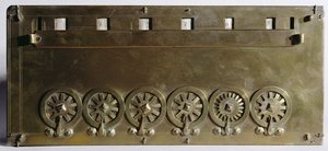 Máquina de calcular inventada por Blaise Pascal (1623-63) en 1642