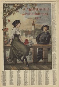 Calendario de 1917 (litografía en color)