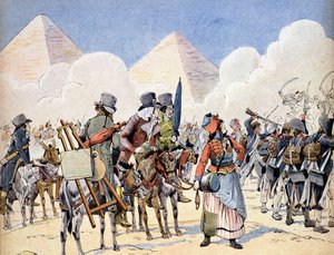 Campaña de Egipto (1798-1801): el ejército francés en Egipto bajo Napoleón Bonaparte: los artistas que siguen al ejército