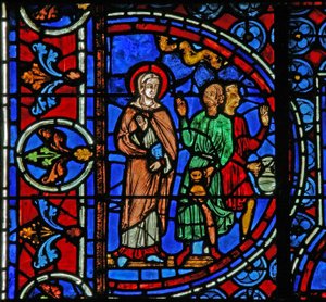 Las bodas de Caná: María dice a los sirvientes que hagan lo que Cristo dice de French School
