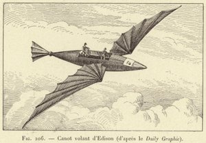 Bote volador de Edison (según el Daily Graphic) de French School