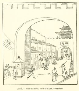 Cantón, Kouai-lak-moun, Puerta de la Ciudad, Pajareros de French School