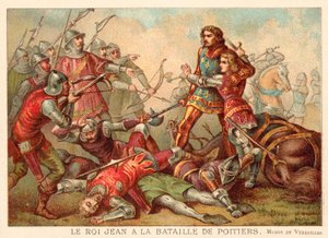 Captura de Juan II de Francia en la Batalla de Poitiers