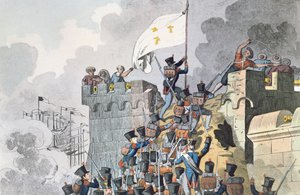 Captura del Fuerte del Emperador en Argel en 1830 de French School
