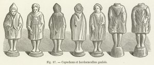 Capuchones y bardocucullus galos de French School
