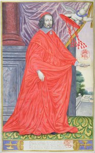 Cardenal Mazarino, ilustración de Les Panegyriques des Hommes Illustres de Notre Siecle por Puget de la Serre, 1655 de French School