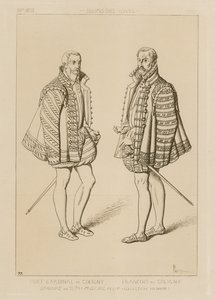 Cardenal Odet de Coligny (1517-1571) y François de Coligny (1557-1591) de French School
