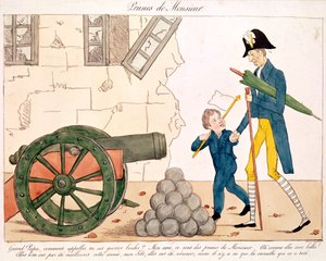 Caricatura de Carlos X (1757-1836) y Enrique (1820-83) Duque de Burdeos, 25 de julio de 1830 de French School