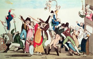 Caricatura sobre el Cometa de 1811, c.1811 de French School