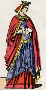 Dinastía carolingia: Retrato de Gerberge de Sajonia de French School