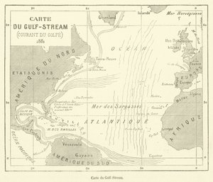 Mapa de la Corriente del Golfo de French School