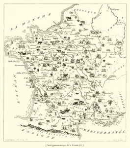 Mapa gastronómico de Francia