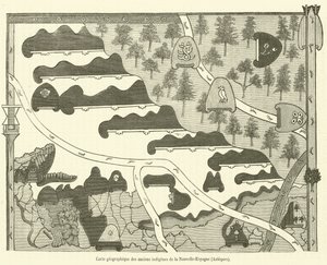 Mapa geográfico de los antiguos indígenas de la Nueva España, Aztecas de French School