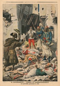 Casablanca después del bombardeo, ilustración de 