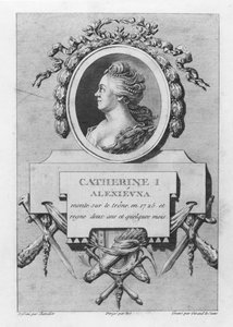 Catalina I de Rusia (grabado)