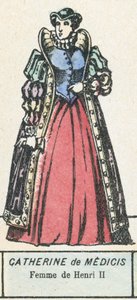 Catalina de Médici, Esposa de Enrique II de French School
