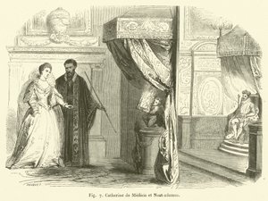 Catalina de Médicis y Nostradamus de French School