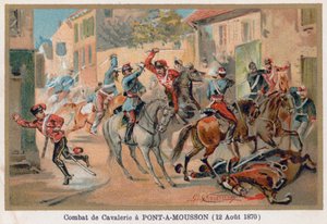 Combate de caballería en Pont-A-Mousson de French School