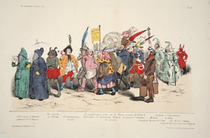 Ceremonia de las Cenizas Políticas, de La Caricature, pub. 1833 de French School