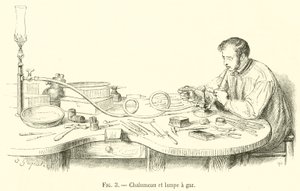 Chalumeau y lámpara de gas