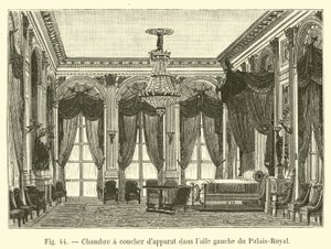 Dormitorio de aparato en el ala izquierda del Palais-Royal de French School