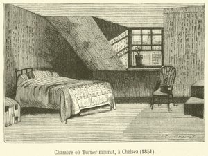 Habitación donde murió Turner, en Chelsea