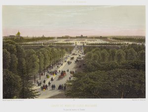 Campo de Marte y Escuela Militar, vista desde las alturas del Trocadero de French School