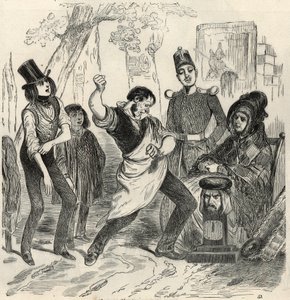 Campos Elíseos - Dinamómetro - Grabado en Tableau-de-Paris por Edmond Texier 1852