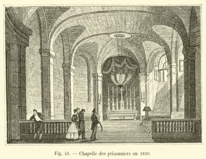 Capilla de los prisioneros en 1830 de French School