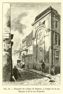 Capilla del colegio de Mignon, en la esquina de la rue Mignon y la rue Serpente de French School