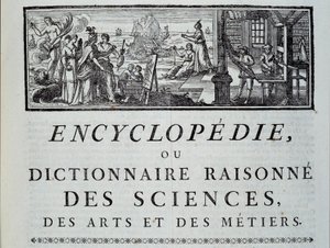 Cabecera del capítulo de la Enciclopedia de Diderot y Alembert