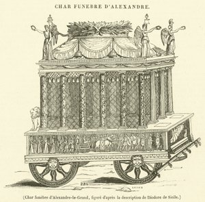 Carro fúnebre de Alejandro Magno de French School