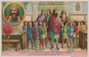 Carlomagno, fundador del Imperio Carolingio (768-814) de French School