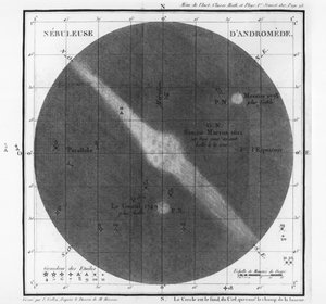 Charles-Joseph Messier (1730-1817) observaciones de una nebulosa del cinturón de Andrómeda 1807 de French School