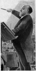 Charles Lamoureux (1834-1899), violinista francés, primer director de la Ópera de París. de French School